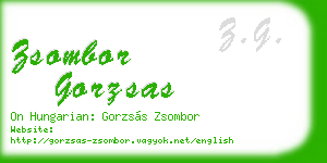 zsombor gorzsas business card